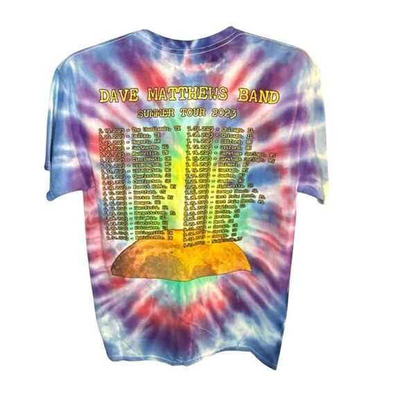 Dave Matthews Band‎ DMB 2023 Summer Tour Graphic Tie-Dye Shirt - Picture 2 of 7